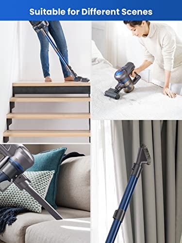 Greenote Cordless Vacuum Cleaner, 23000PA Stick Vacuum 4 in 1, 200W with Dual Digital Motor LED Headlights, 35 Mins Runtime, Handheld Lightweight Vacuum for Home Hard Floor Carpet Pet Car