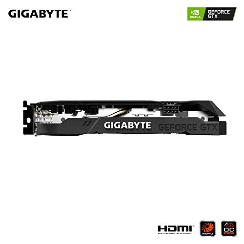GIGABYTE GeForce GTX 1660 Ti OC 6G 192-bit GDDR6 DisplayPort 1.4 HDMI 2.0B with Windforce 2X Cooling System Graphic Cards- Gv-N166TOC-6GD
