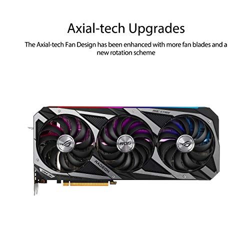 ASUS ROG Strix AMD Radeon RX 6700 XT OC Edition Gaming Graphics Card AMD RDNA 2, PCIe 4.0, 12GB GDDR6, HDMI 2.1, DisplayPort 1.4a, Axial-tech Fan Design, 2.9-Slot, Super Alloy Power II, GPU Tweak II