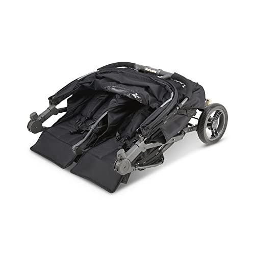 Joovy Scooter X2 with Tray, Double Stroller, Side by Side Stroller, Stroller for Twins, Large Storage Basket, Black