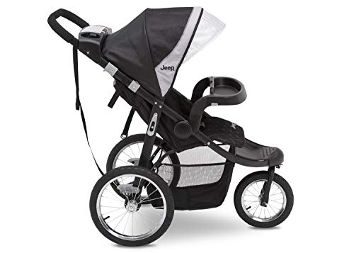Jeep Deluxe Patriot Open Trails Jogging Stroller by Delta Children, Charcoal Tracks