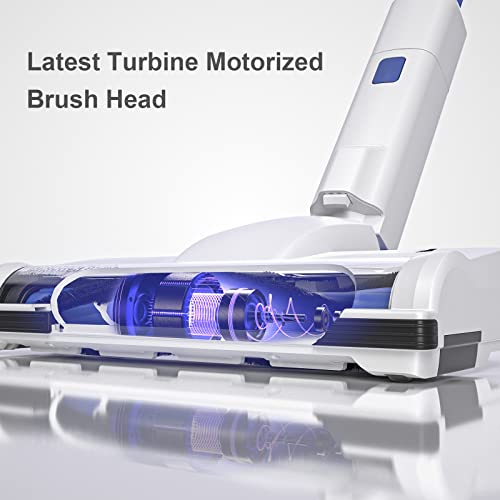 Cordless Vacuum Cleaner, Stick Vacuum Cleaner with 25Kpa Suction 2 Batteries for 70 Mins Runtime 10 in 1 Lightweight Rechargable Handheld Vacuum for Carpet Hardwood Floor Rug Pet Hair A200PRO