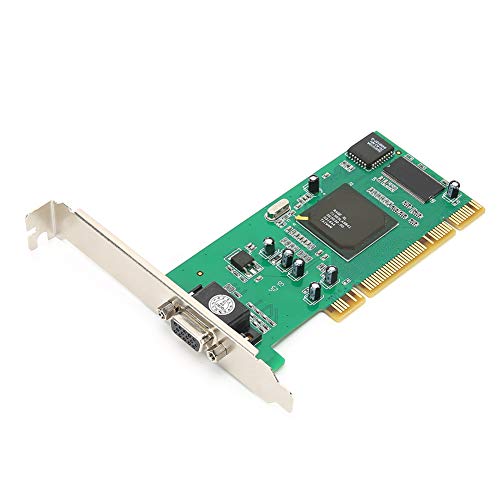 8MB Graphics Card VGA PCI 32Bit for Server, Industrial Computer Multi-Display for ATI Rage XL, 32Bit PCI VGA Video Card, 64Bit PCI-X Universal Video Card for Desktop Computers