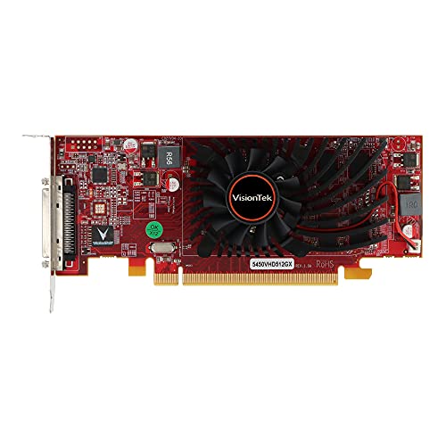 VisionTek Radeon 5450 SFF 512MB DDR3 3M (3x DVI-D) Graphics Card - 900344