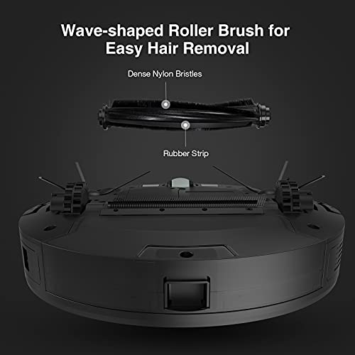 CLOBOT Robotic Vacuum Cleaner X11, Robot Vacuum with Smart Dynamic Navigation 2.0, 2600 Pa Strong Suction, Self-Charging & Direct Charging, 150min Runtime, Ultra Thin, Quiet, WiFi & Remote Control
