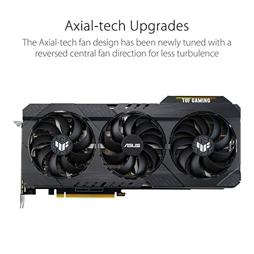 ASUS TUF Gaming NVIDIA GeForce RTX 3060 OC Edition Graphics Card (PCIe 4.0, 12GB GDDR6, HDMI 2.1, DisplayPort 1.4a, Dual Ball Fan Bearings, Military-Grade Certification, GPU Tweak II)