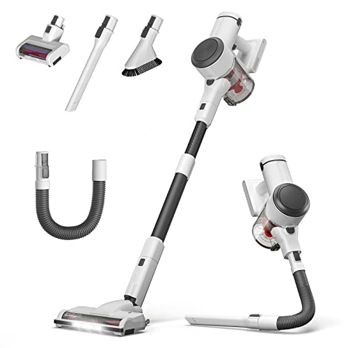 NEQUARE Cordless Vacuum Cleaner, 10 in 1 Vacuum Cleaner with 280W Powerful Suction, 40mins Self-Standing Stick Vacuum for Car Pet Hair Carpet Hard Floor