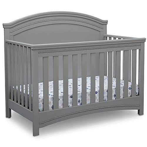Simmons Kids SlumberTime Emma 4-in-1 Convertible Baby Crib N More - Greenguard Gold Certified, Grey