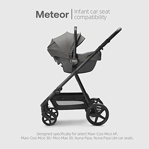 Mompush Meteor Next 2.0, 2-in-1 Baby Stroller with Bassinet Mode - Compatible with Major Infant Car Seat, Adapter Included - Stable Bassinet Stroller Combo, Full-Size Baby Strollers for Family Outings