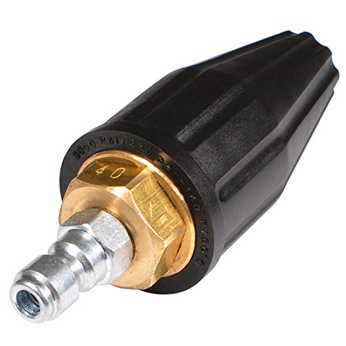 YAMATIC 4.0 GPM Turbo Rotating Spray Nozzle 360° Rotating Turbo 4000 PSI Max. 5000 PSI For Pressure Washer with 1/4" Quick Connector