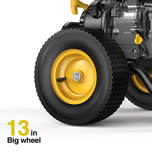 BLUBERY 3600PSI Gas Pressure Washer, 2.7GPM Heavy Duty Power Washer, 30Ft High Pressure Hose&Soap Tank, 5 Adjustable Nozzles, CARB Compliant.Black.