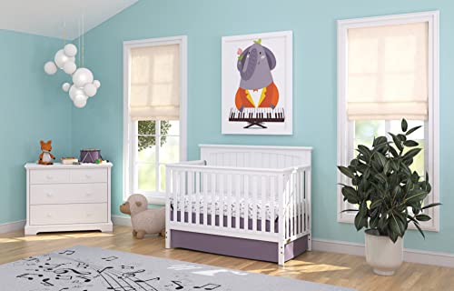 Child Craft Sheldon 4-in-1 Convertible Crib, Matte White