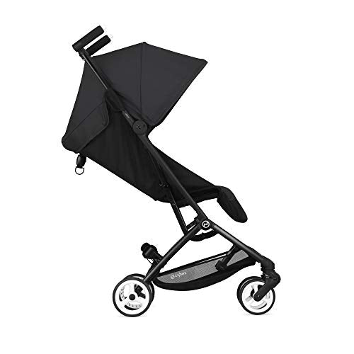 Cybex Libelle Stroller UltraLightweight Stroller Small Fold Stroller Hand Luggage Compliant Compact Stroller Fits Car Seats Sold Separately Infants 6 Months+, Deep Black