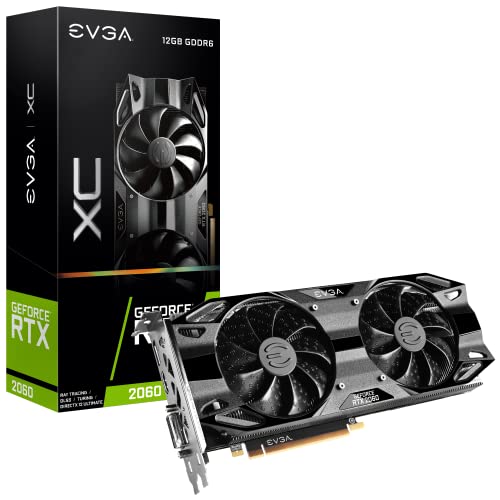 EVGA GeForce RTX 2060 12GB XC Gaming, 12G-P4-2263-KR, 12GB GDDR6,Dual Fans, Metal Backplate