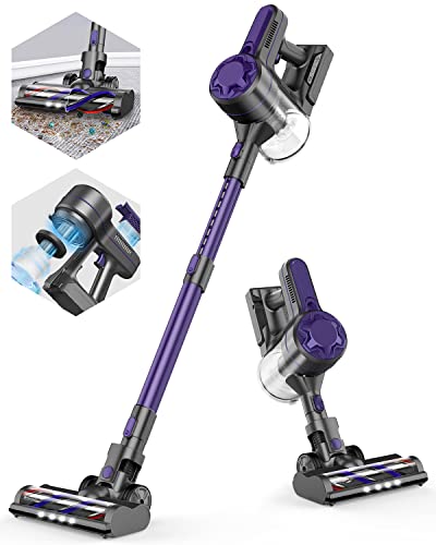 Vacuum Cleaner, Cordless Vacuum with Super Suction, 80000 High-Speed Brushless Motor, Up to 30 Mins Runtime, 5 Stages High Efficiency Filtration, 4 in 1 Handheld Vacuum for Hardwood Floor