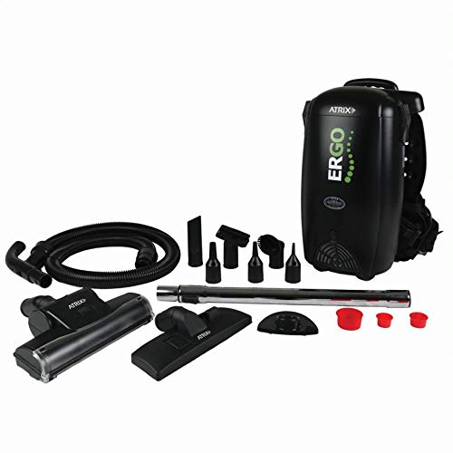 Atrix, Black VACBP1 Ergo HEPA Backpack Vacuum, Standard Bundle