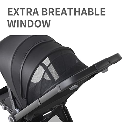 ELITTLE Full Size Compact Stroller EMU - Lightweight High Landscape Baby Strollers, Portable Toddler Stroller Travel with Large Canopy Reversible Seat, 0-36 Months Newborn Infant Bassinet