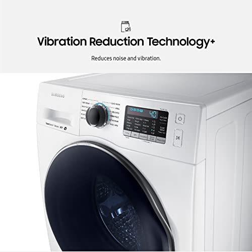 SAMSUNG 2.2 Cu Ft Compact Front Load Washer, Stackable for Small Spaces, 40 Minute Super Speed Washing Machine, Steam Wash Clothes, Self Cleaning, Energy Star Certified, WW22K6800AW/A2, White