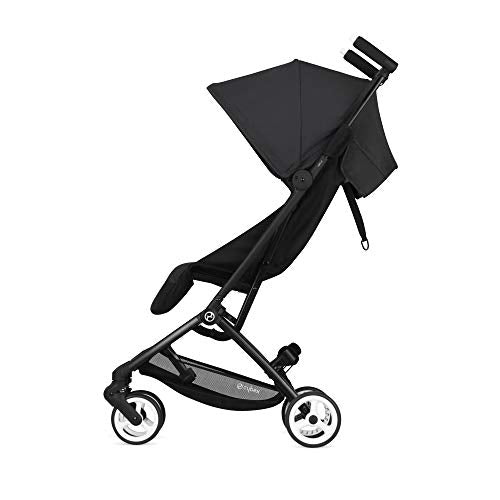 Cybex Libelle Stroller UltraLightweight Stroller Small Fold Stroller Hand Luggage Compliant Compact Stroller Fits Car Seats Sold Separately Infants 6 Months+, Deep Black
