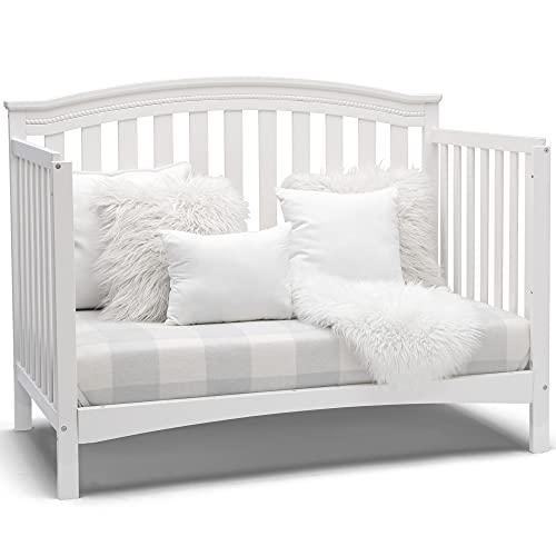 Delta children Waverly 6 in 1 Convertible Crib Day Bed, Toddler Bed, Sofa White