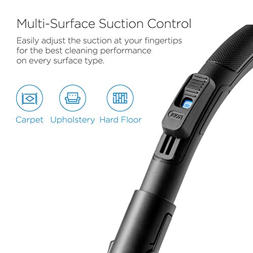 Eureka Whirlwind Bagless Canister Vacuum Cleaner, Lightweight Vac for Carpets and Hard Floors, w/Filter, Blue