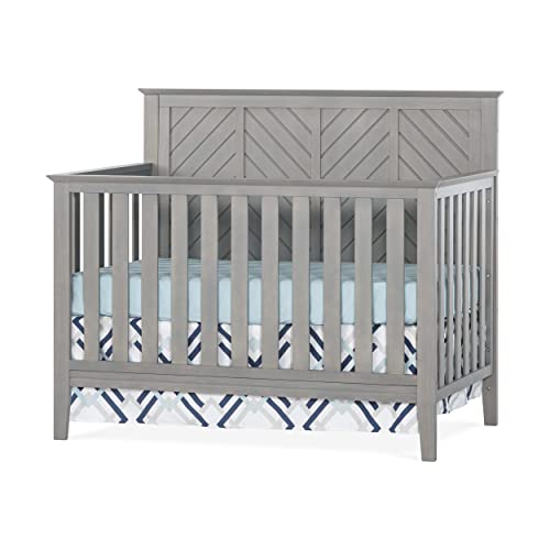 Child Craft Atwood 4-in-1 Convertible Baby Crib (Lunar Gray)