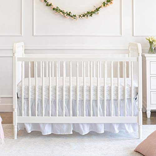 Million Dollar Baby Classic Liberty 3-in-1 Convertible Spindle Crib with Toddler Bed Conversion Kit in White, Greenguard Gold Certified