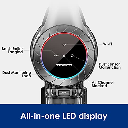 Tineco Pure ONE S11 Tango Smart Cordless Stick Vacuum Cleaner, Lightweight Handheld Vacuum 22KPA Strong Suction Ultra-Quiet Operation with LED Power Brush for Hard Floors Carpet Pet Hair
