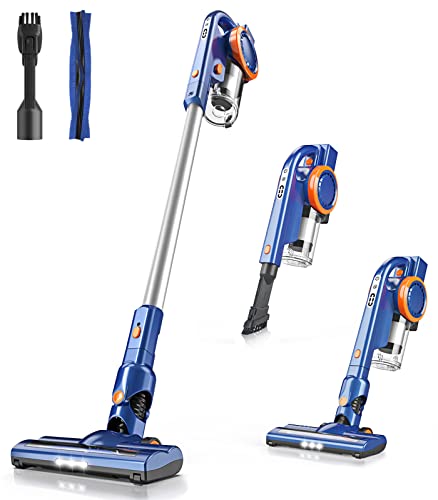 Cordless Vacuum Cleaner - ORFELD Upgraded 22000Pa Powerful Stick Vacuum with 50Mins Runtime, 4 in 1 Lightweight Cordless Vacuum for Hardwood Floor Carpet Pet Hair
