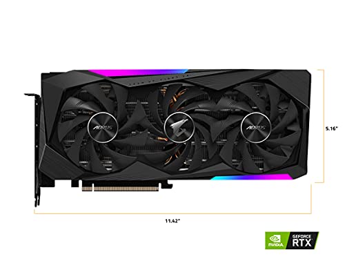 GIGABYTE AORUS GeForce RTX 3070 Master 8G (REV2.0) Graphics Card, 3X WINDFORCE Fans, 8GB 256-bit GDDR6, GV-N3070AORUS M-8GD REV2.0 Video Card