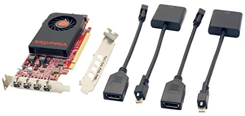 VisionTek Products Radeon 7750 SFF 2GB GDDR5 4M DirectX 11 OpenGL Single Fan Low Profile 4X miniDP Graphics Card 900798
