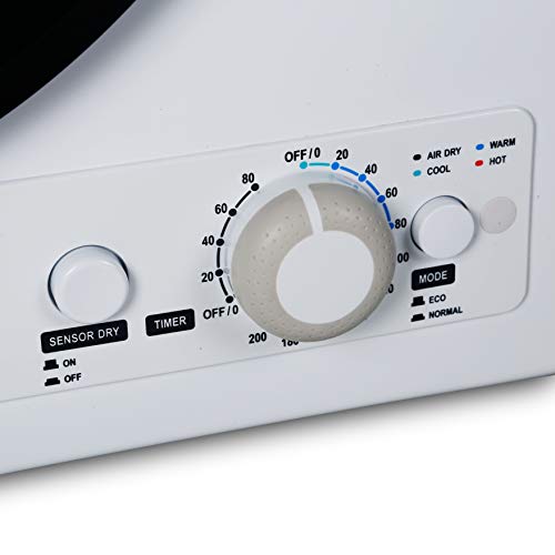 BLACK+DECKER Portable Clothes Washer for Apartments, Dorms, RVs, 6 Cycle Selection & 26.5 lbs. Capacity & BCED37 Portable Dryer, Small, 4 Modes, Load Volume 13.2 lbs, White