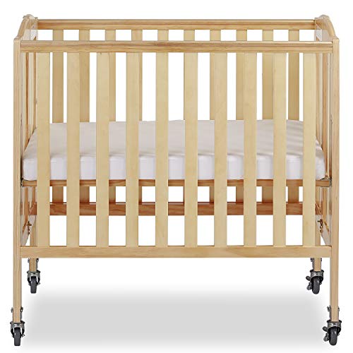 Dream On Me 3-in-1 Folding Portable Crib, Natural, Large