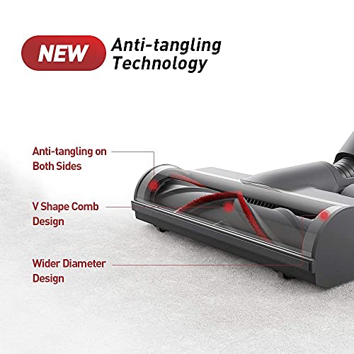 Dreametech T20 Cordless Stick Vacuum, Household Vacuum Cleaner with 25kpa Powerful Suction for Home Hard Floor Pet Hair…