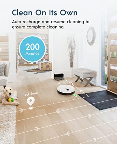 yeedi vac max Robot Vacuum and Mop, 3000Pa Suction Power, Carpet Detection,Visual Mapping and Navigation, Editable Home Map,Virtual Boundary, 200mins Runtime, Self-Empty Station Compatible