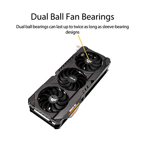 ASUS TUF Gaming AMD Radeon™ RX 6900 XT OC Edition Graphics Card (PCIe 4.0, 16GB GDDR6, HDMI 2.1, DisplayPort 1.4a, Dual Ball Fan Bearings, All-Aluminum Shroud, Reinforced Frame, GPU Tweak II)