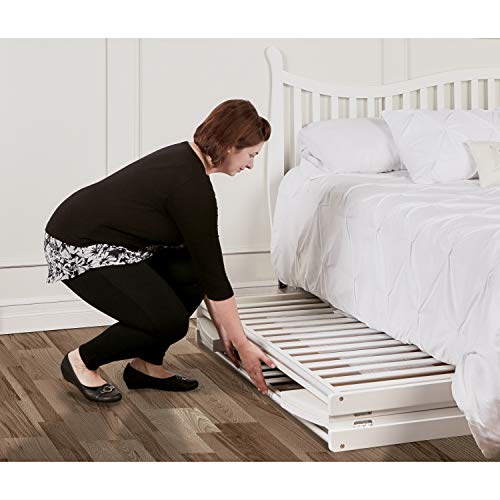 Dream On Me 3 in 1 Portable Folding Stationary Side Crib in White, Greenguard Gold Certified, Mini Crib