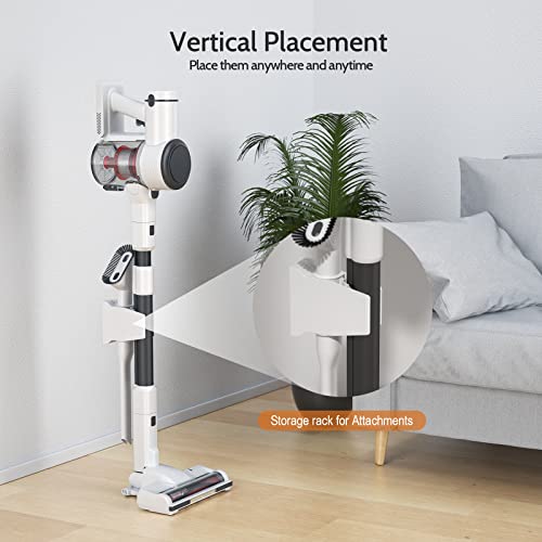 NEQUARE Cordless Vacuum Cleaner, 10 in 1 Vacuum Cleaner with 280W Powerful Suction, 40mins Self-Standing Stick Vacuum for Car Pet Hair Carpet Hard Floor