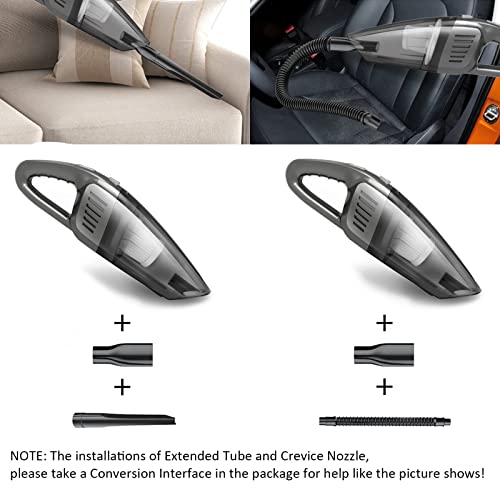 KOVEBBLE Portable Cordless Car Handheld Vacuum Cleaner, Strong Suction 8000PA, High Power 120W, Wet & Dry Use, Quick Cleaning for Vehicle, House, Office