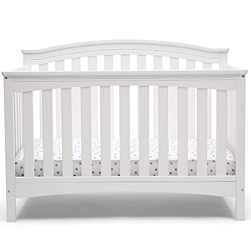 Delta children Waverly 6 in 1 Convertible Crib Day Bed, Toddler Bed, Sofa White