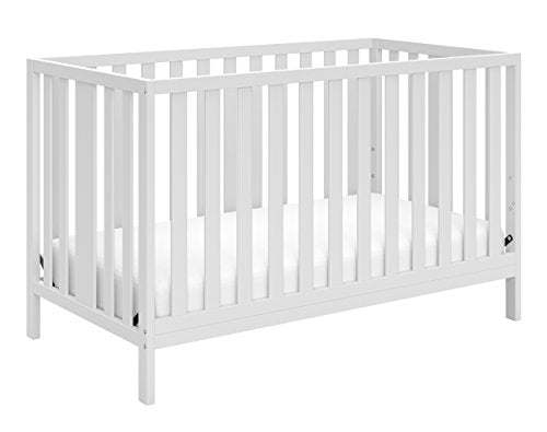 Storkcraft Pacific 4-in-1 Convertible Crib -(White) – Converts from Baby Crib to Toddler Bed, Daybed and Full-Size Bed, Fits Standard Full-Size Crib Mattress, Adjustable Mattress Support Base