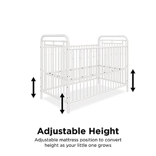 Little Seeds Monarch Hill Hawken Metal Crib, Nursery Furniture, White
