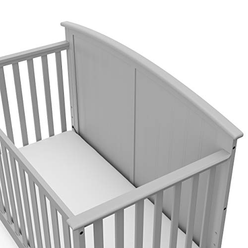 Storkcraft Steveston 5-in-1 Convertible Crib (Pebble Gray) – Converts from Baby Crib to Toddler Bed, Daybed and Full-Size Bed, Fits Standard Full-Size Crib Mattress, Adjustable Mattress Support Base