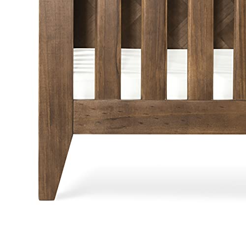 Child Craft Kieran 4-in-1 Convertible Crib, Toasted Chestnut Brown