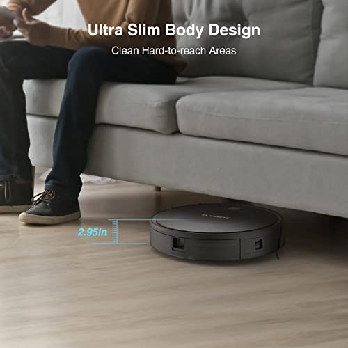 CLOBOT Robotic Vacuum Cleaner X11, Robot Vacuum with Smart Dynamic Navigation 2.0, 2600 Pa Strong Suction, Self-Charging & Direct Charging, 150min Runtime, Ultra Thin, Quiet, WiFi & Remote Control