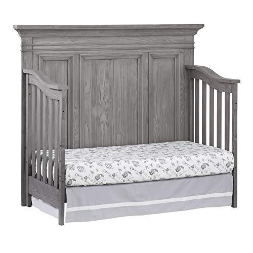 Oxford Baby Westport 4 in 1 Convertible Crib, Dusk Gray