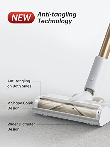 Dreametech Cordless Vacuum Cleaner, P10 Pro Vacuum Cleaner with 22Kpa Powerful Suction, 2 in 1 Lightweight Stick Vacuum for Hard Floor Pet Hair