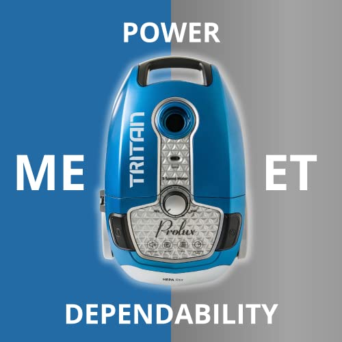 Prolux Tritan Bagged Canister Vacuum with HEPA Filtration and Complete Home Care Tool Kit