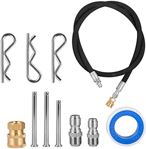 21 Inch 4500 PSI Pressure Washer with 3 Nozzle Front Spray Bar, Dual Handle Circular Accessory and Parts for Cleaning Driveways, Sidewalks, Patios