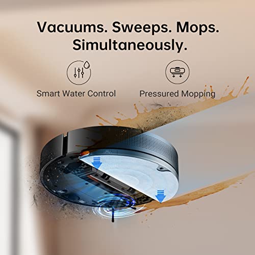 Dreametech L10 Pro Robot Vacuum Cleaner with Dual-Line LiDAR Navigation, 3D Obstacle Avoidance, 4000Pa Suction Multi-Level Mapping, Compatible with Alexa/App, Ideal for Pet Hair, Carpet, Hard Floors